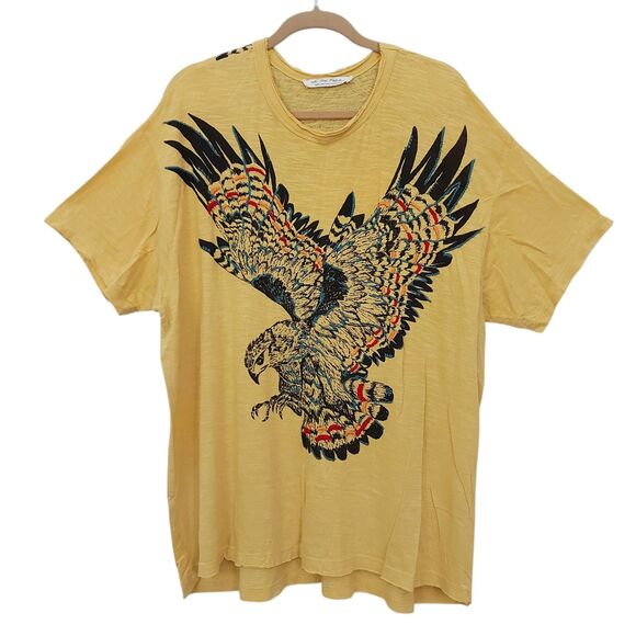 Free People Yellow Graphic Tee - Picture 1 of 13